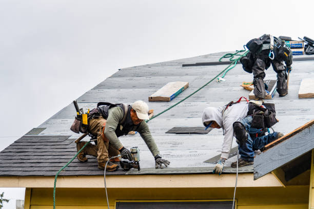 Professional Storm Damage Roof Repair technician working in Hopewell, NJ